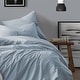 preview thumbnail 2 of 12, Swift Home Premium Cotton Prewashed Chambray Duvet Cover Set Bed Linen - Comforter/Duvet Insert Not Included