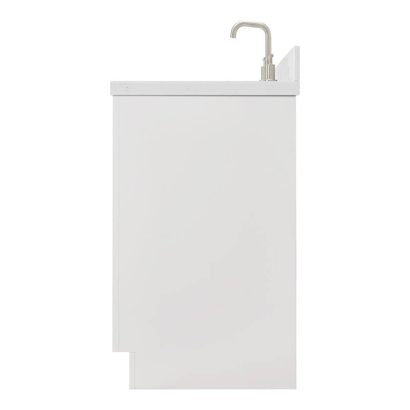 Ariel P36RCQOVO Milan 36" Free Standing Single Oval Basin Vanity Set