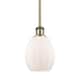 Option Matte White / Antique Brass