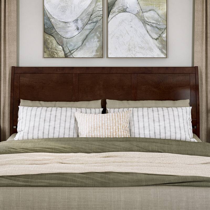 Andorra Platform Bed with Panel Footboard and Storage Drawers