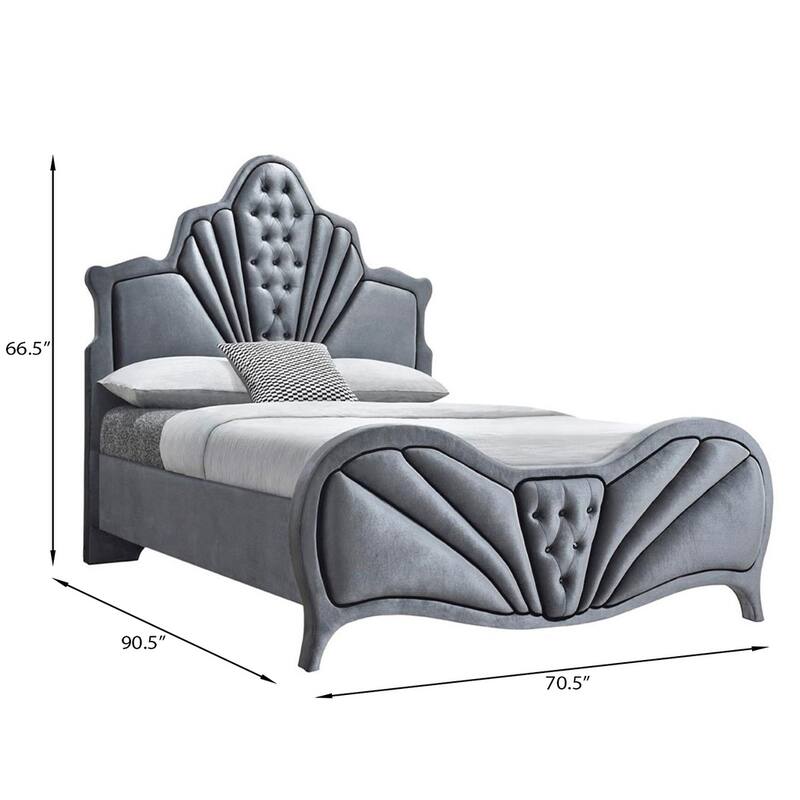 Ralston Upholstered Tufted Platform Bed