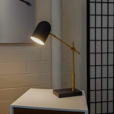 High Quality Hotel European Modern Bed Side nightstand Decorative Led Table/desk Lamp, Lumora Table Lamp - Black outer