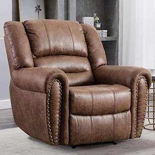 Classic and Traditional Manual Recliner Chair with Comfortable