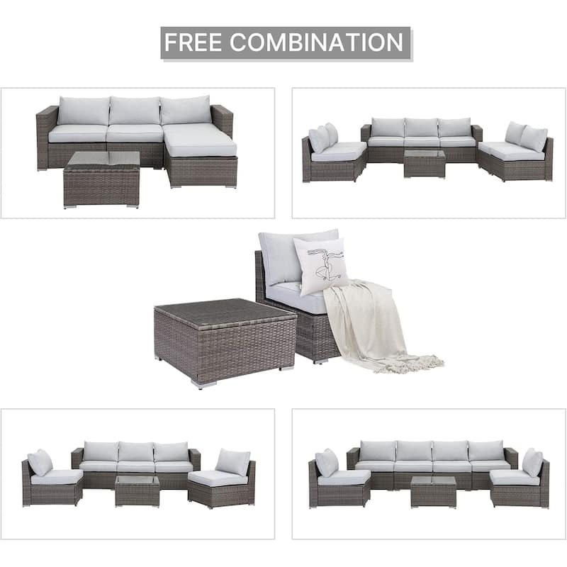 2 Pieces Outdoor Patio Furniture Set