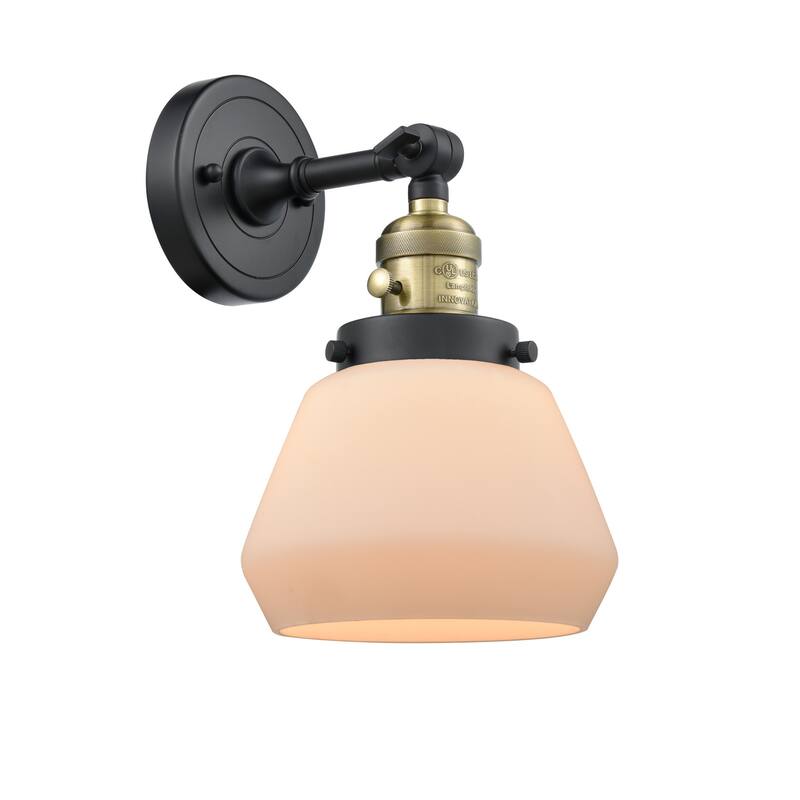 Innovations Lighting Fulton Single Light 11" Tall Bathroom Sconce with