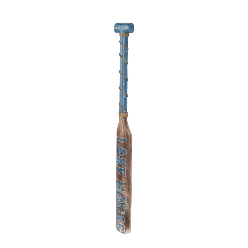 Blue Wood Paddle Home Wall Decor