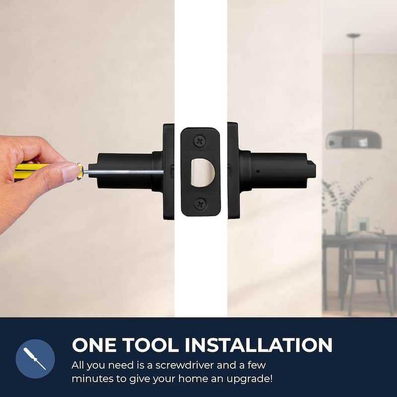 Stylware Maven Square Door Handles Lever | Reversible Handing for Standard Door Sizes | Interior Privacy, Passage & Dummy Use