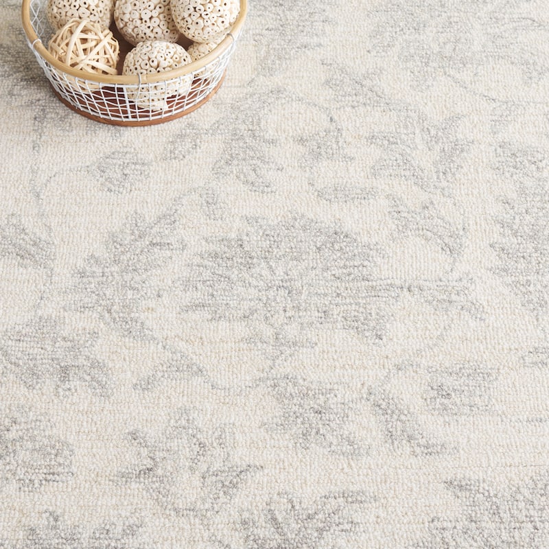 SAFAVIEH, Handmade Ebony Zanica Modern & Contemporary Wool Rug
