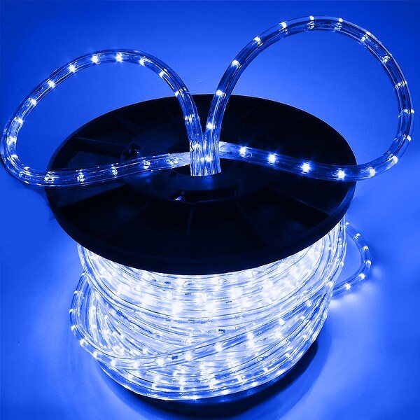 Onebigoutlet 150' FT Crystal Clear Flexible PVC Tubing LED Rope, (Blue)