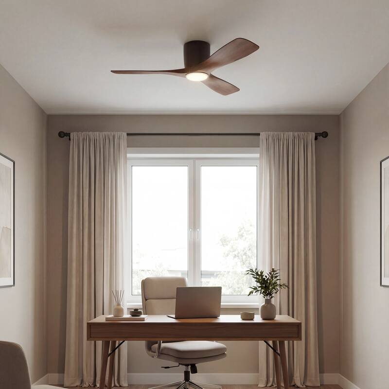 Kichler Lighting Volos 48 in. Integrated LED Flush Mount Ceiling Fan