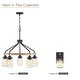 preview thumbnail 10 of 11, 1-Light Black/Wood Tone Rustic Farmhouse Wall Sconce with Clear Mason Jar Glass Shade - 10"H x 4.7"W x 5.4"D