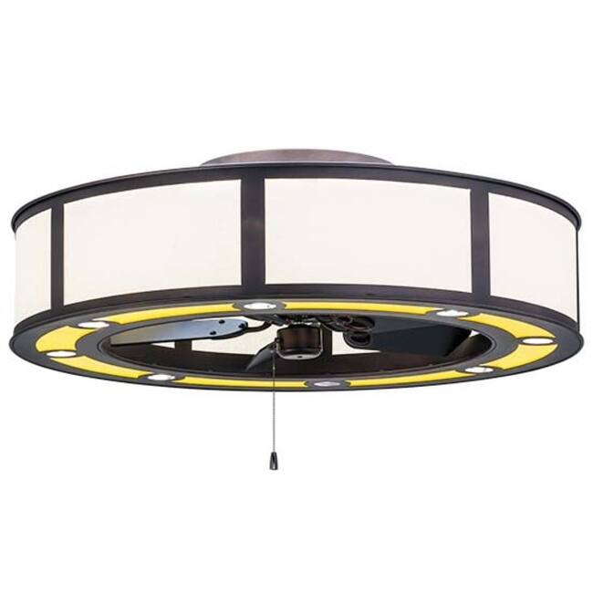 Meyda Tiffany 248290 Smythe Craftsman 30" 5 Blade Indoor LED Ceiling