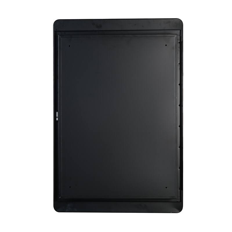 Black Medicine Cabinet Metal Framed Wall mount or Recessed Mirror Cabinet
