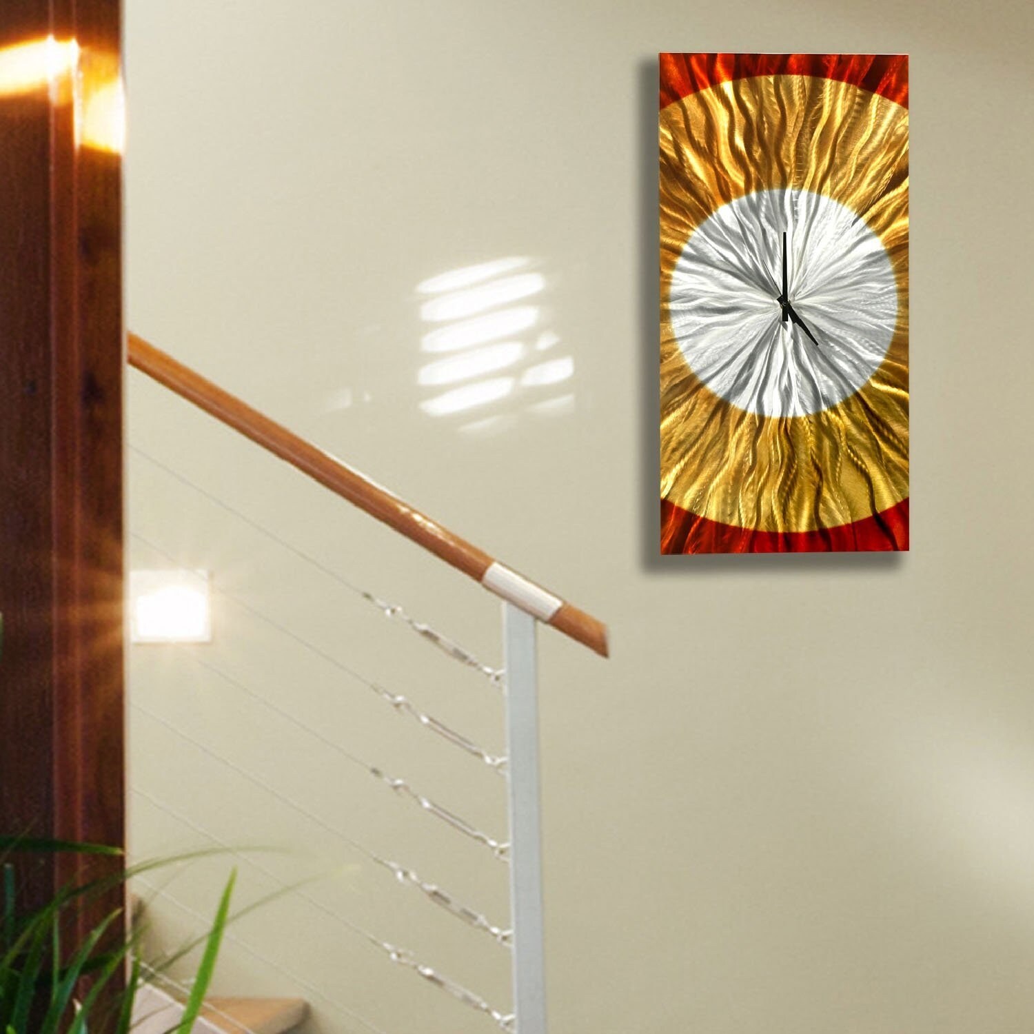 Shop Statements2000 Metal Wall Clock Art Copper Gold Decor By Jon