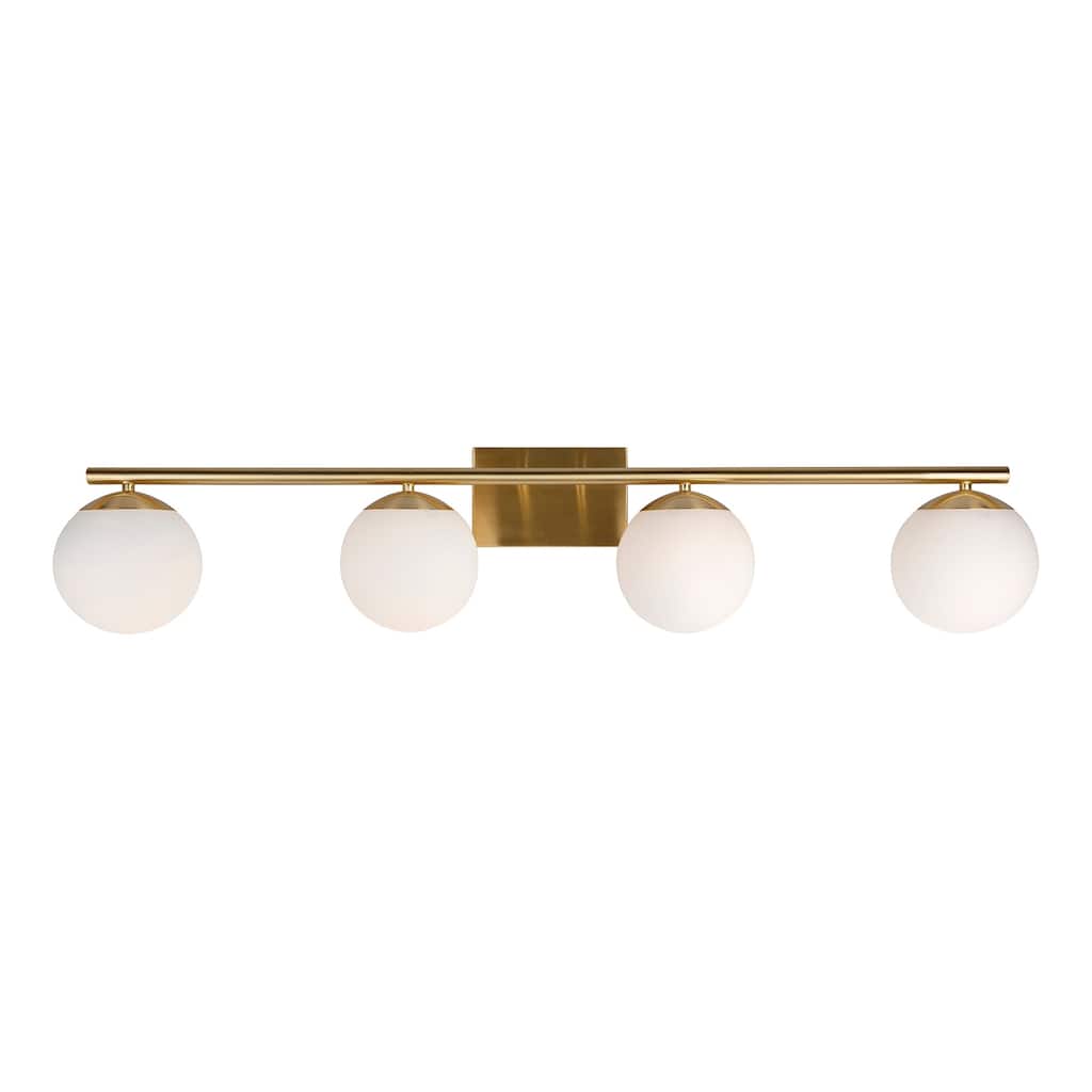 Forte Lighting 5745-04 Farrell 4 Light 42" Wide Bathroom Vanity Light