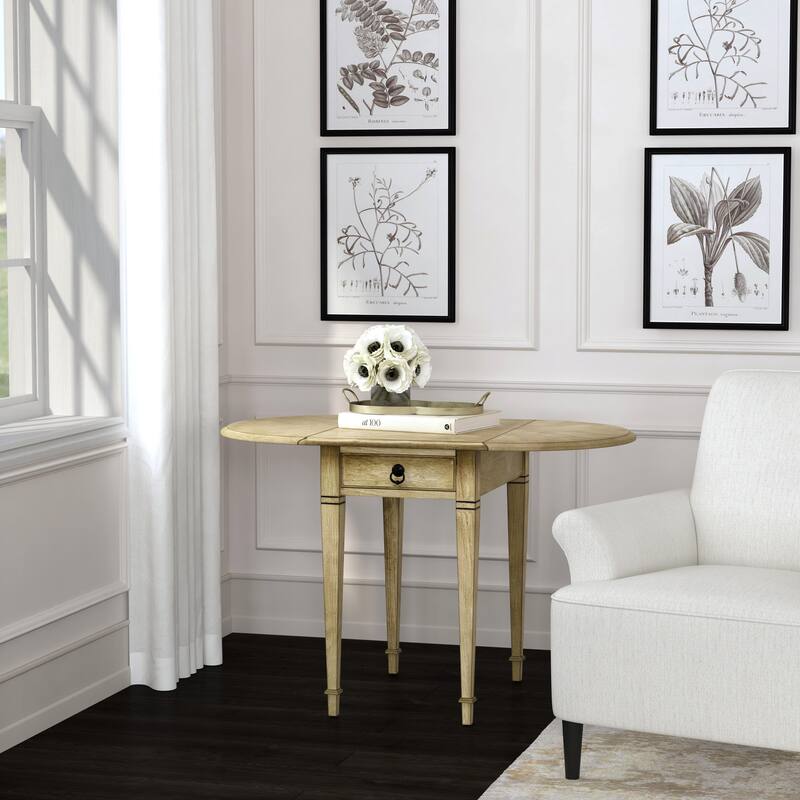 Glenview Pembroke Side Table - Beige