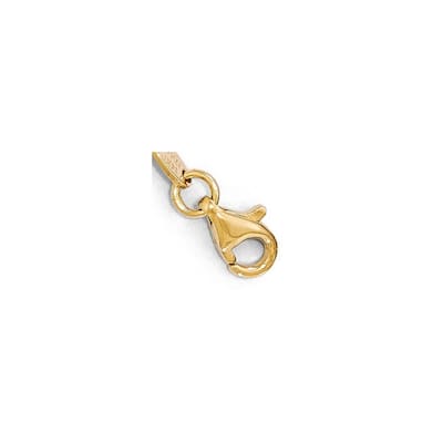 Curata 14k Yellow Gold Fancy Sparkle Cut Beaded Bracelet 7.5 Inch