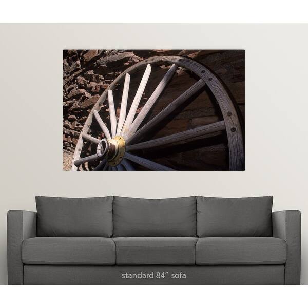 Shop Close Up Of Old Wagon Wheel Az Multi Color Free Shipping