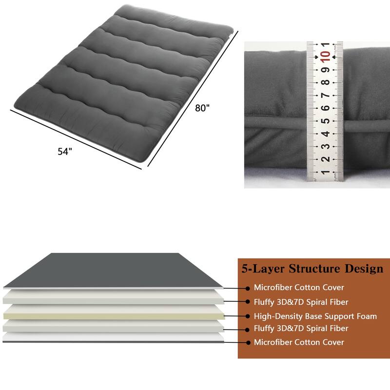 Japanese Futon Floor Mattress, Japanese Style Floor Mattress Sleeping Mattress Pad Tatami Mat