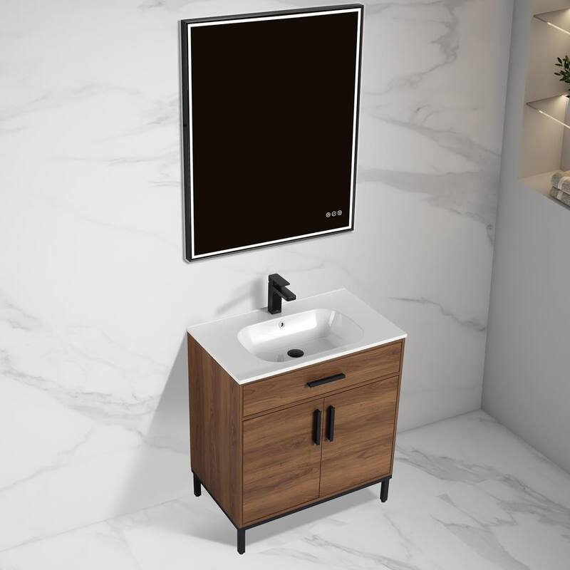 Blossom Freestanding Bathroom Vanity with SMC Sink All Wood