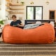 preview thumbnail 7 of 49, Jaxx 7ft Oversized Bean Bag Couch – Extra Large 3-Seat Floor Sofa with Washable Cover Play Rooms, Living Rooms & Basements