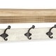 preview thumbnail 7 of 14, Multicolored Wood Farmstyle Coat Rack with Shelf - W: 31.5" x D: 8" x H: 5"