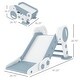 preview thumbnail 2 of 10, Indoor Foldable Kids Slide for 1.5-3 Years Old