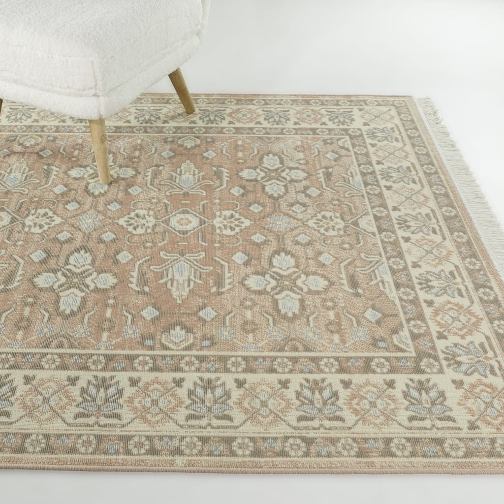 Honore Traditional Bordered Recycled Area Rug