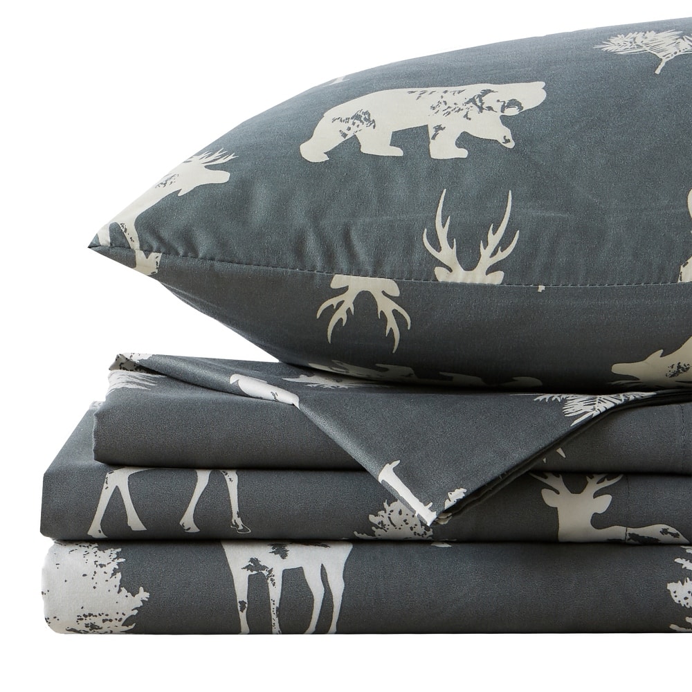 Linery & Co. Ultra-Soft Lodge-Inspired Brushed Microfiber Sheet Set
