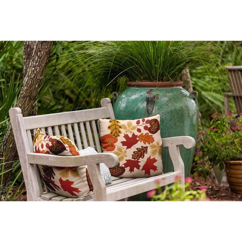 Fall Leaves Indoor/Outdoor Throw Pillow