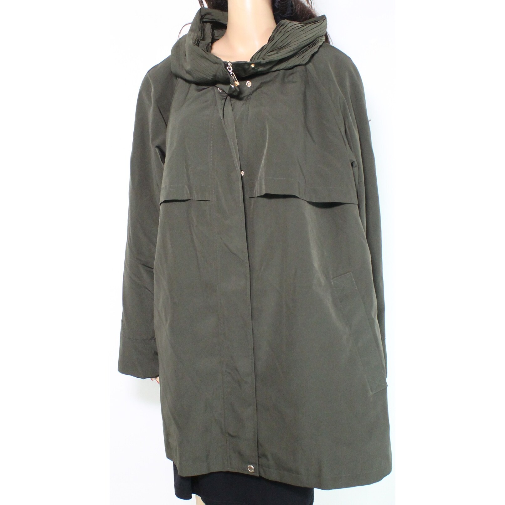 olive green jacket women's with hood
