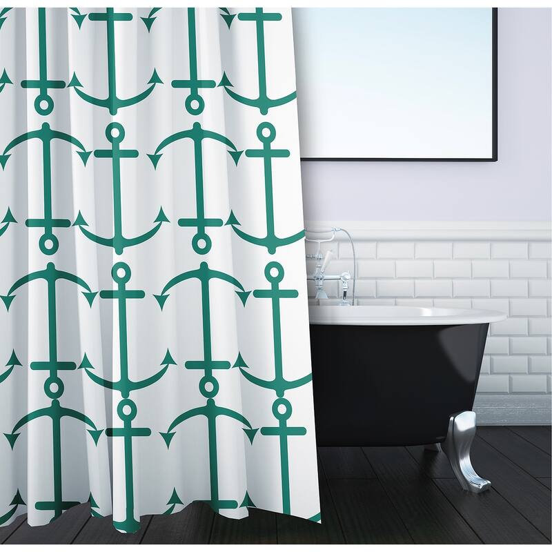 Anchor Pattern Shower Curtain