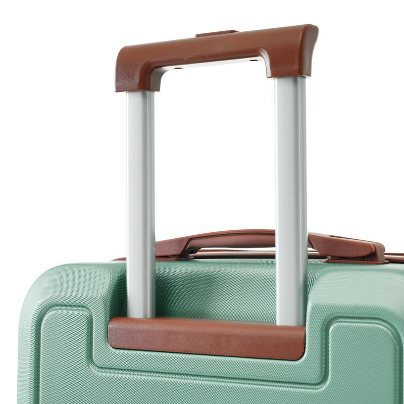 4 Piece ABS Expanable Spinner Wheels Lightweight Luggage Set w/TSA Lock and Compression Packing Cubes