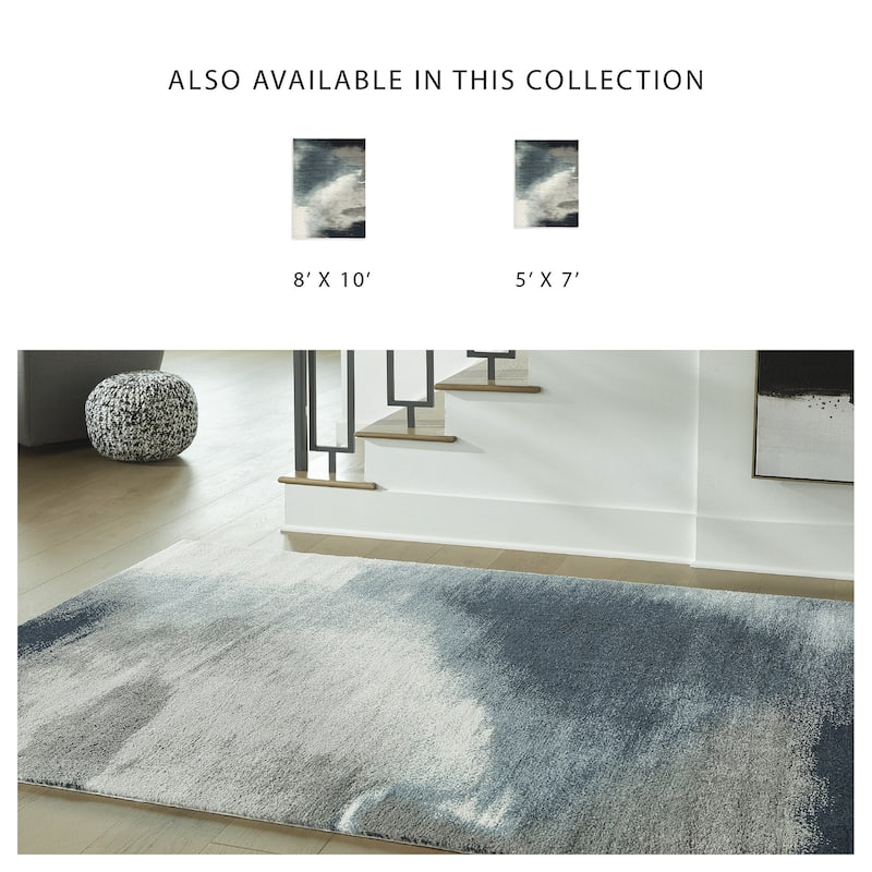 Signature Design by Ashley Brentward Blue/Gray Rug