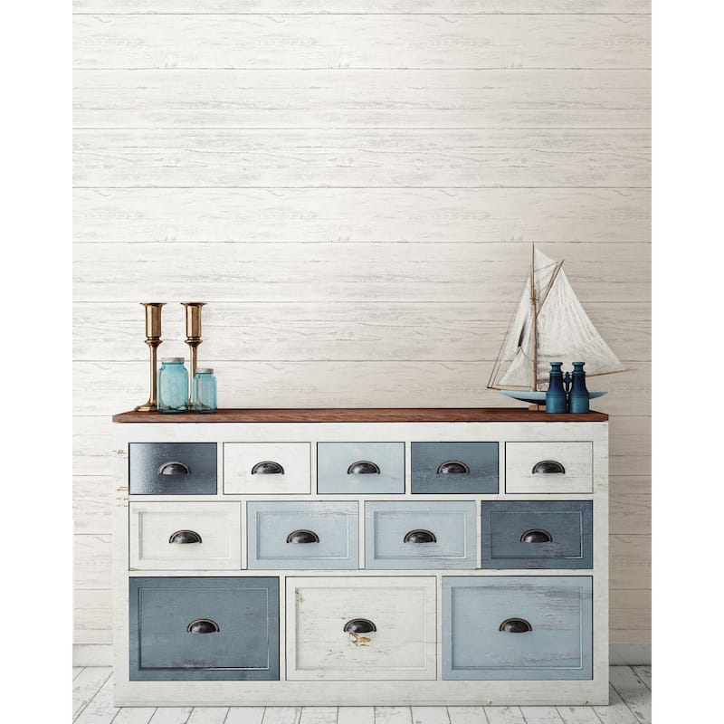 NuWallpaper Shiplap Peel & Stick Wallpaper - 216in x 20.5in x 0.025in