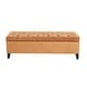 preview thumbnail 10 of 88, Ottilie Button-tufted Storage Ottoman Bench by Christopher Knight Home