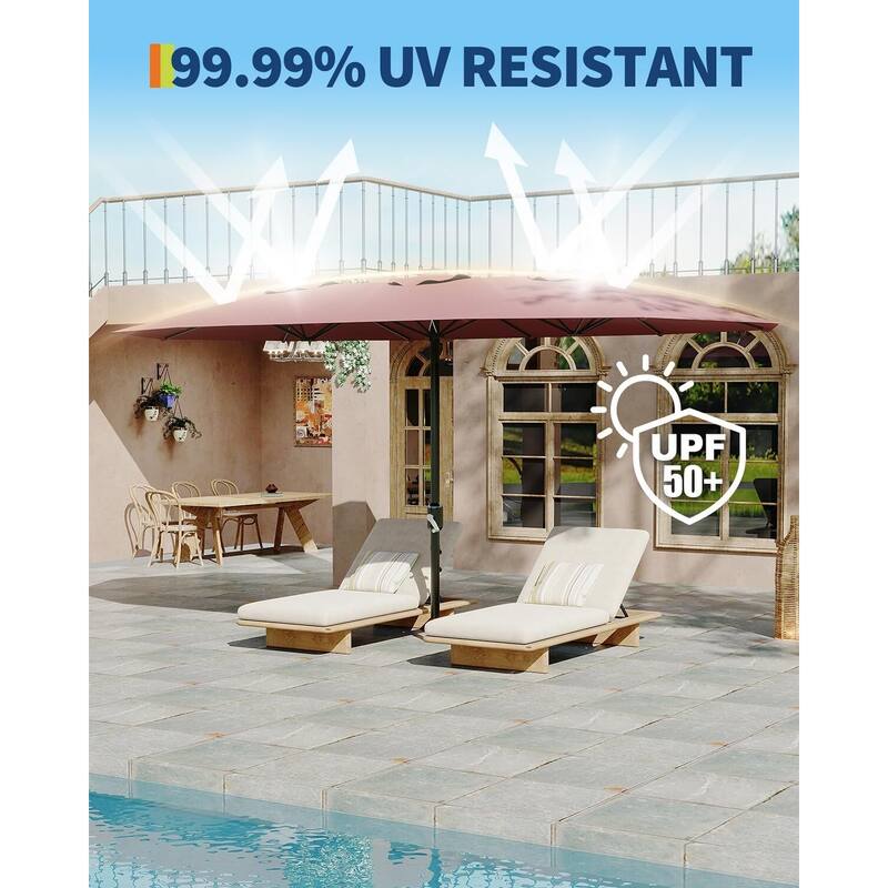 Coromose 13ft Large Patio Umbrella, for Pool Deck Garden Backyard