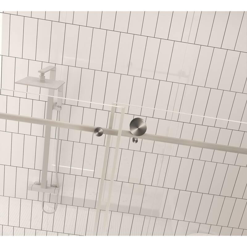 Frameless shower door, Stainless Steel Handle