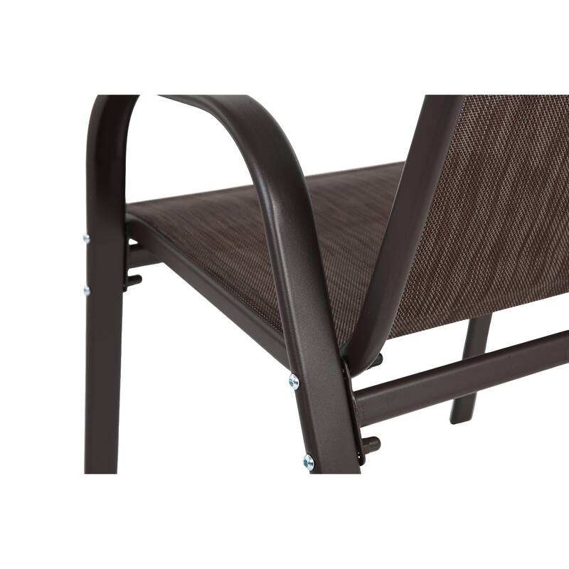 6 Piece Patio Chairs, Outdoor Camping Chairs with Breathable Textilene Fabric, Set of 6 Garden Chairsfor Garden Patio