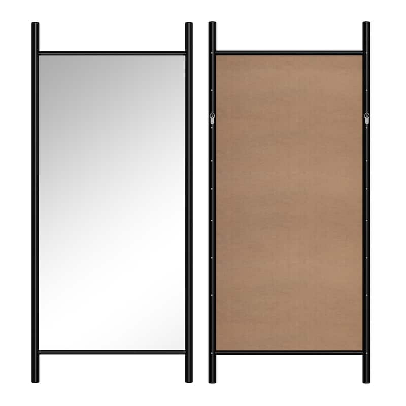 Wooden Frame Ladder-Style Wall Mirror full length mirror - 71*31