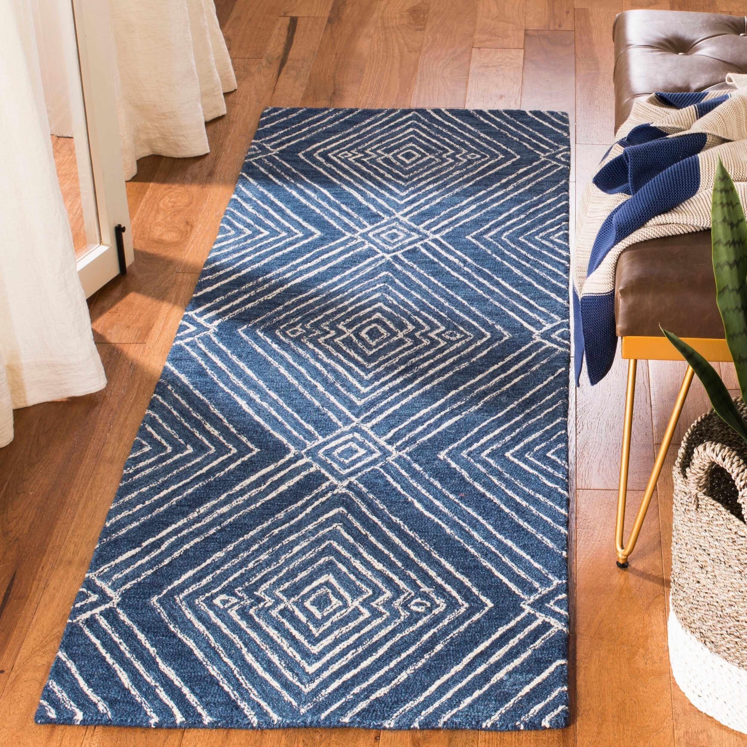 Safavieh Handmade Microloop Transitional Geometric Wool Rug for sale