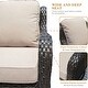 preview thumbnail 5 of 39, OVIOS 6-piece Rattan Wicker Patio Furniture Set Swivel Rocking Chair Set