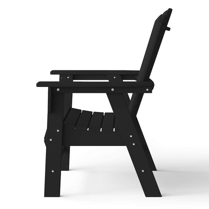 Altura Hdpe All Weather Outdoor Patio Adirondack Dining Chair