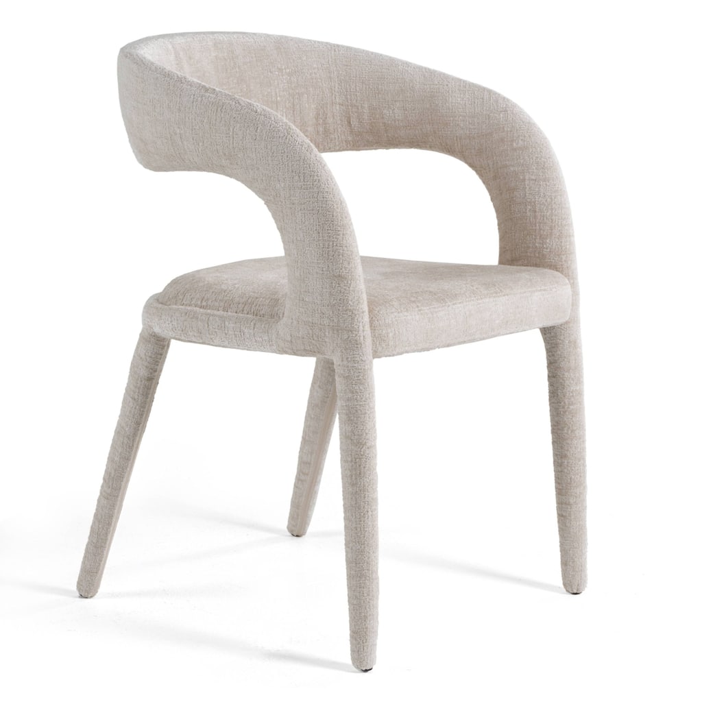 Modrest Faerron Modern Light Grey Fabric Dining Chair