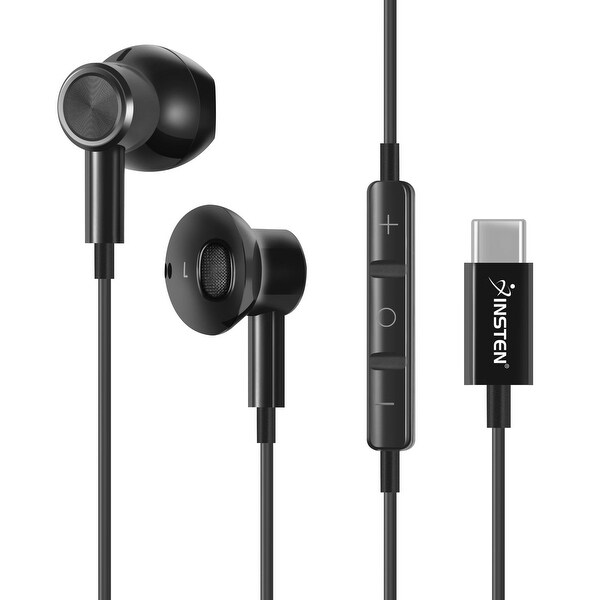 USB-C In-Ear Magnetic Wired Headset with Microphone, Black. Opens flyout.