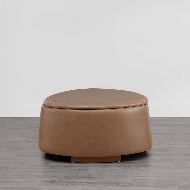Bridget Storage Ottoman Set Stone-Shaped Footrest for Living Room