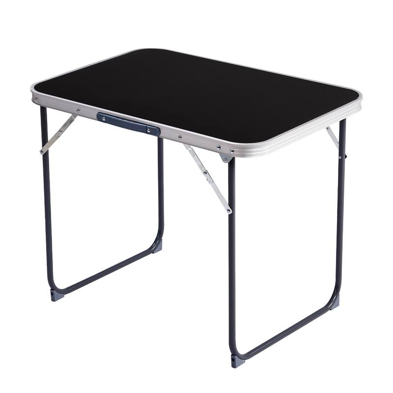 Portable 2.3ft Aluminum Folding Table for Outdoor Camping - 27.56" x 19.69" x 23.62"