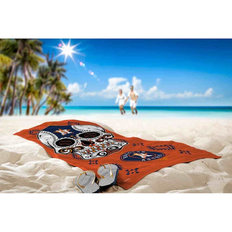 MLB Candy Skull Beach Towel