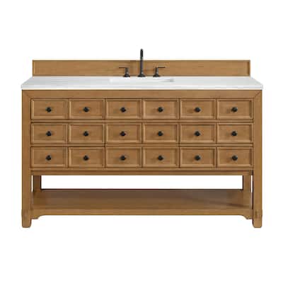James Martin Vanities 505-V60S-3AF Malibu 60" Free Standing Single
