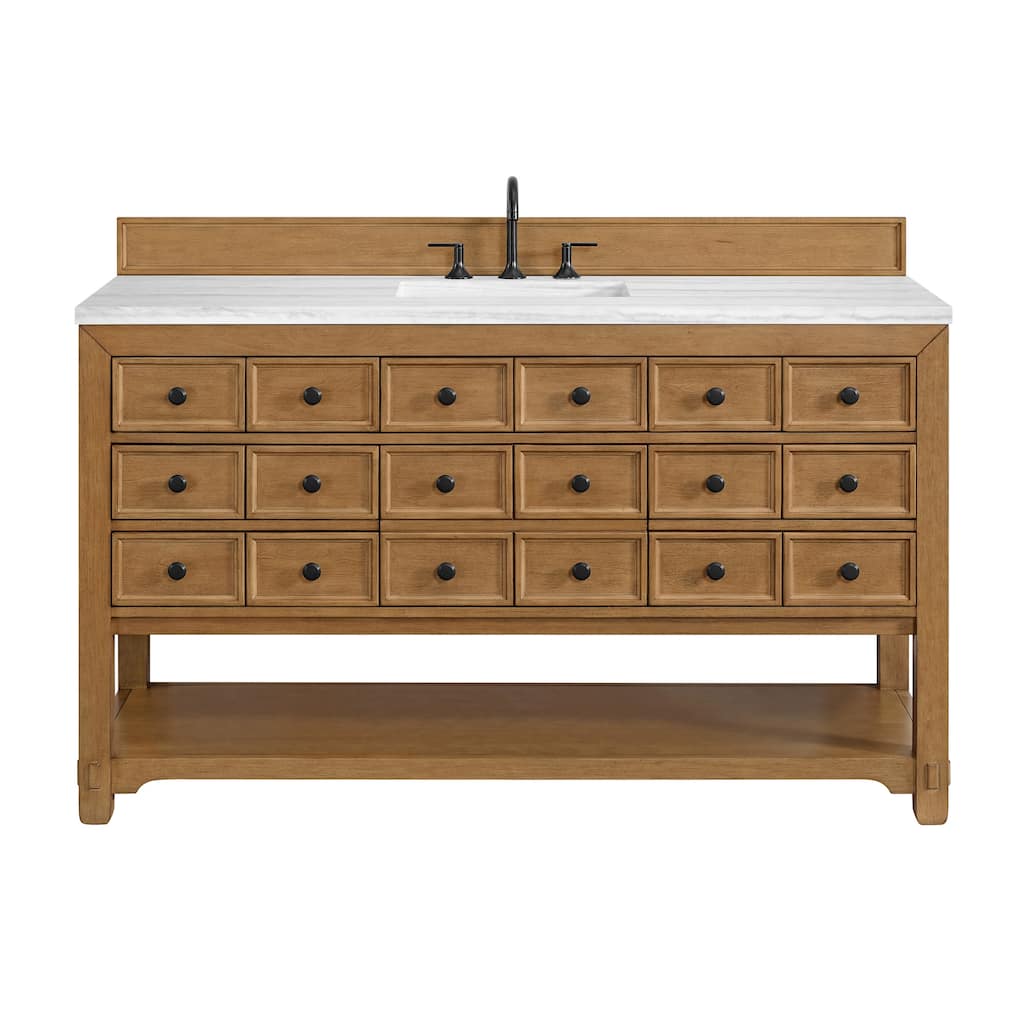 James Martin Vanities 505-V60S-3AF Malibu 60" Free Standing Single